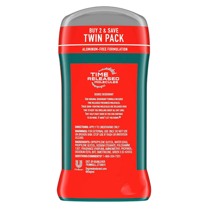 aluminum-free deodorant formulation (not an antiperspirant)