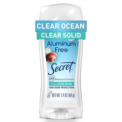aluminum-free solid deodorant formula