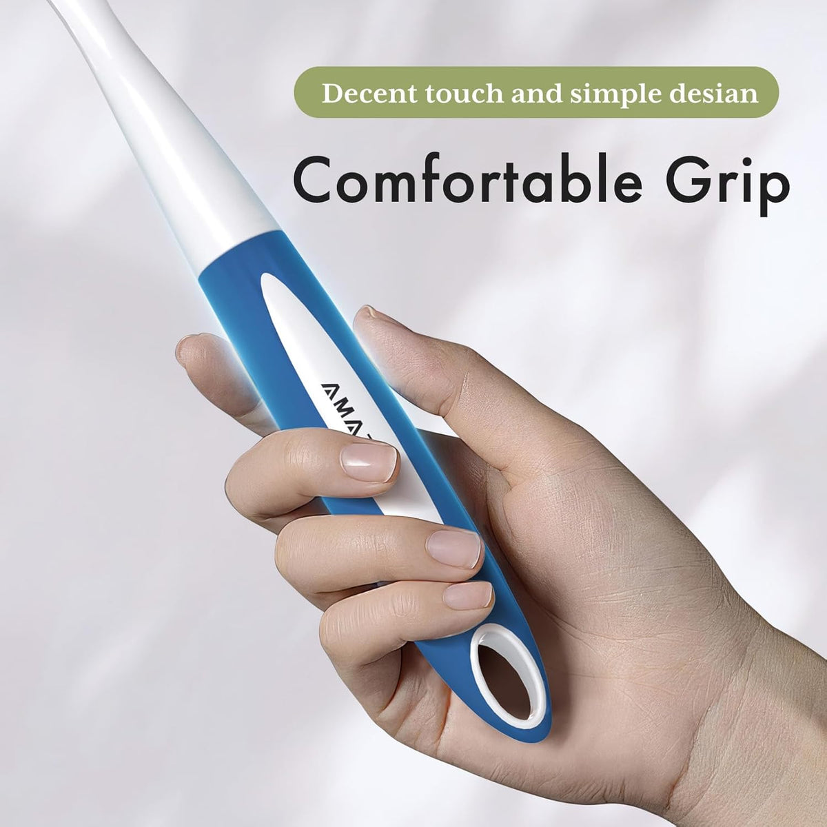 Amazer Kitchen Scrub Brush 2 Pack – Splash-Free Dish Brush with Long Handle to Protect Hands from Hot Water