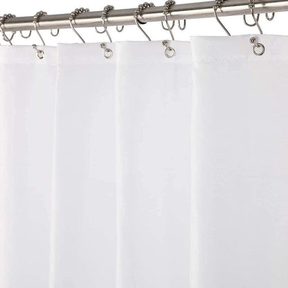 Amazer Solid Sage Green Shower Curtain 2-in-1 – Bathroom Decor Refresh with Fabric Liner, 120GSM Heavy Duty