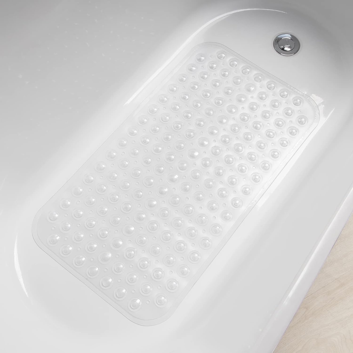 AmazerBath Bath Tub Mat – Pebble-Texture Foot Massage Mat for Daily Self-Care Showers
