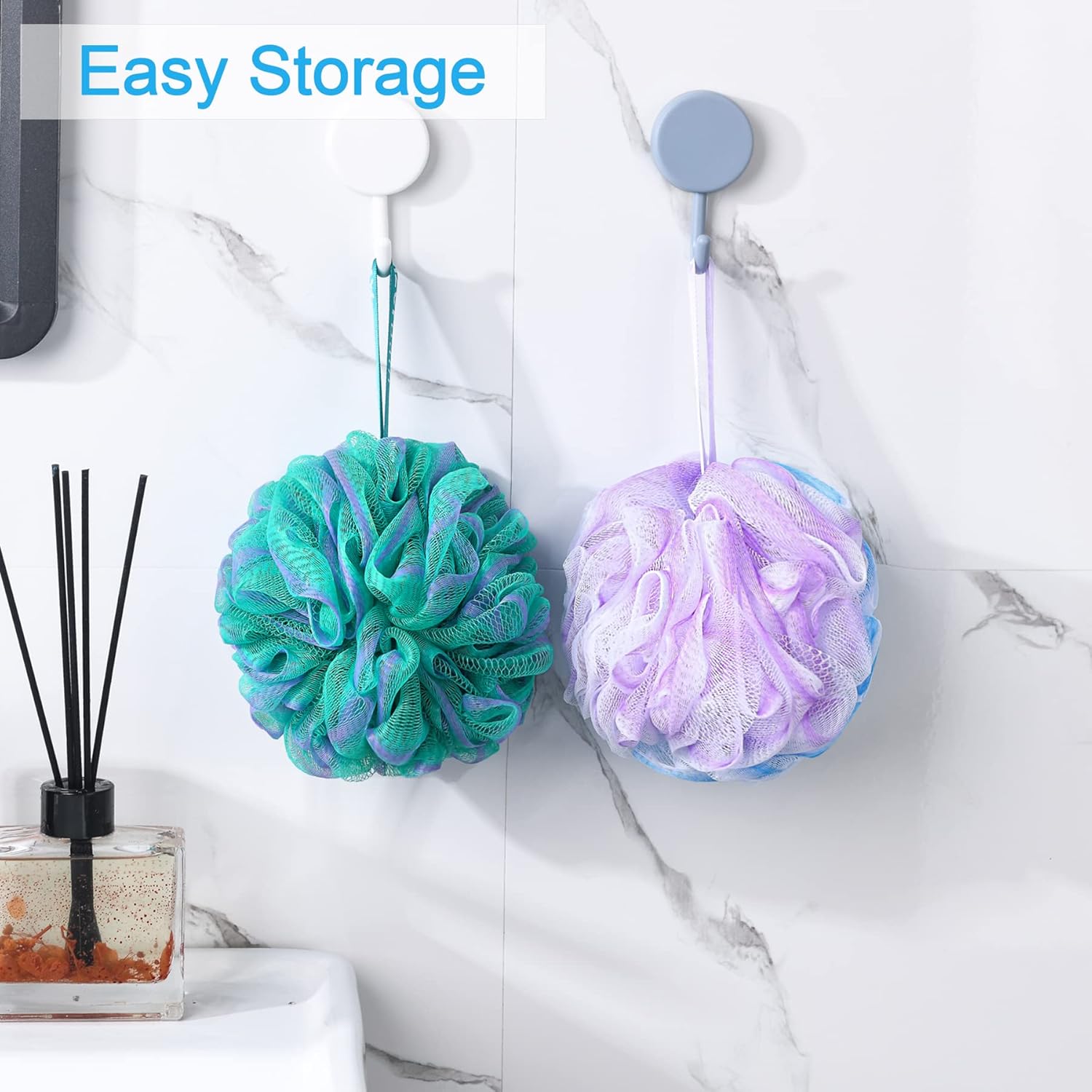 AmazerBath Loofah Sponge Set of 4 – Affordable Stocking Stuffer and Birthday Gift for Women Who Love Self-Care