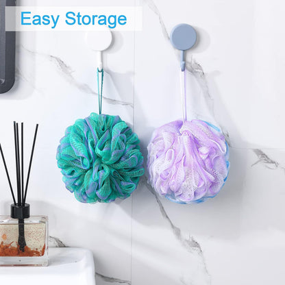 AmazerBath Loofah Sponge Set of 4 – Affordable Stocking Stuffer and Birthday Gift for Women Who Love Self-Care