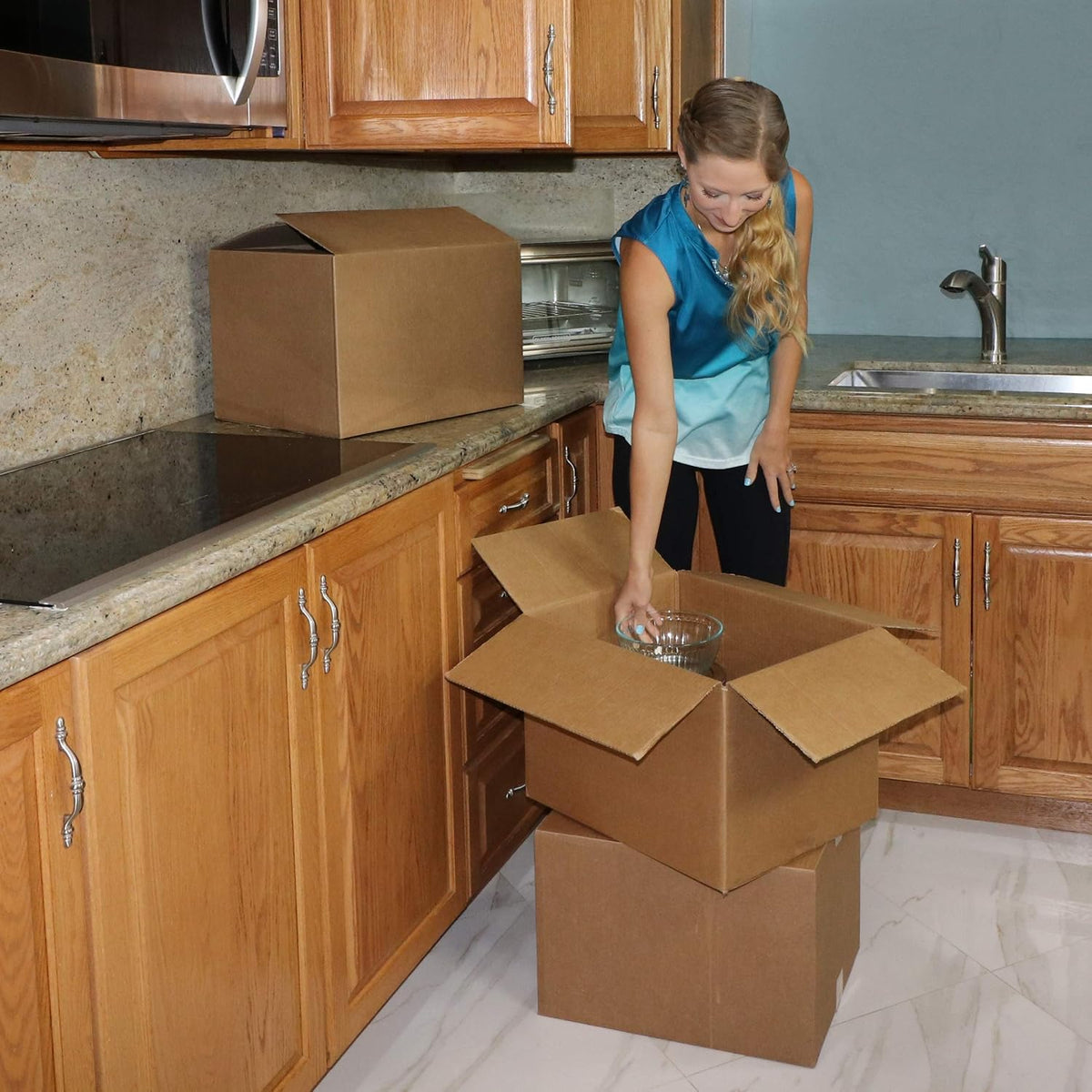 Amazon Basics Cardboard Shipping Boxes – Simple Storage Pack for Streamlined Donation Sorting