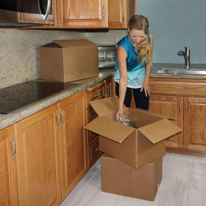 Amazon Basics Cardboard Shipping Boxes – Simple Storage Pack for Streamlined Donation Sorting