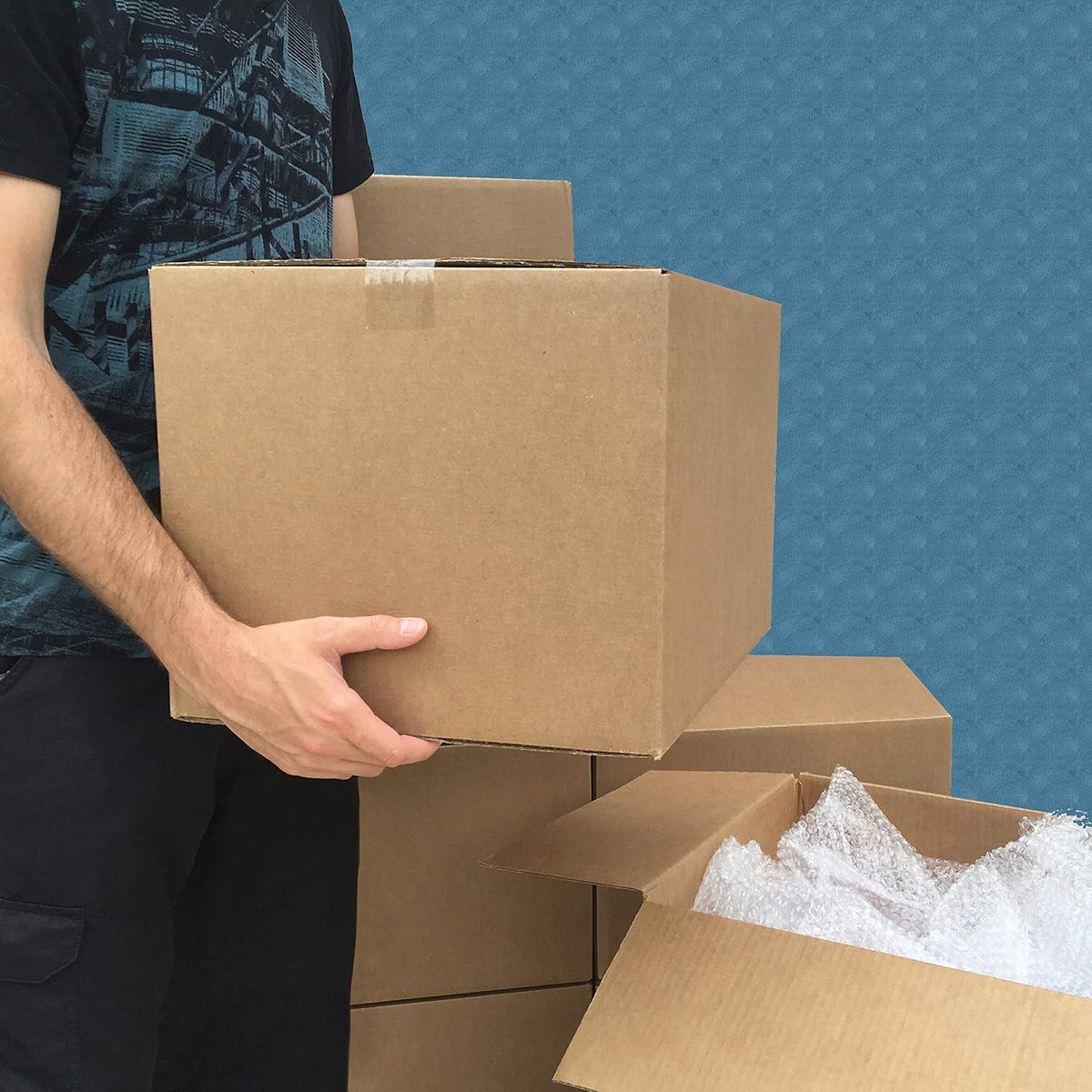 Amazon Basics Cardboard Shipping Boxes – Simple Storage Pack for Streamlined Donation Sorting