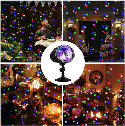 Ambient Snow Spot Light Lamp – Indoor Home Decor for Winter Aesthetic