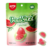 AMOS 4D Gummy Candy Grape Burst – Portion Controlled Office Snack for Mindful Workday Munching, Mini Pouches