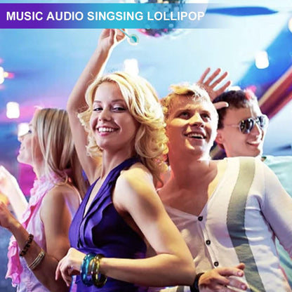Amos Music Lollipop Candy – Child-Friendly Novelty Candy for Playroom and Sleepover Hangouts, Sugar-Free Singing Lollipop