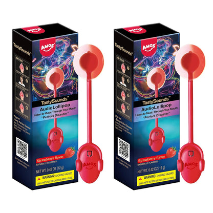 Amos Music Lollipop Candy – Unique Birthday Gift for Her with Built-In Singing Surprise, Individually Wrapped
