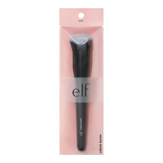 angled brush head for contour-aware application on cheek high points