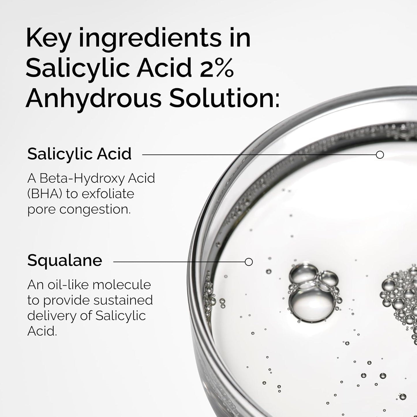 anhydrous (waterless) squalane and polyglyceride base for slow, balanced release