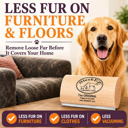 animal-specific variants: dog brush, cat brush, and horse brush calibrated for each coat density