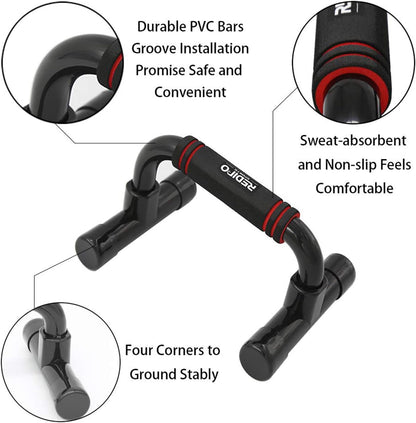anti-slip rubber feet for stability on hardwood, tile and carpet