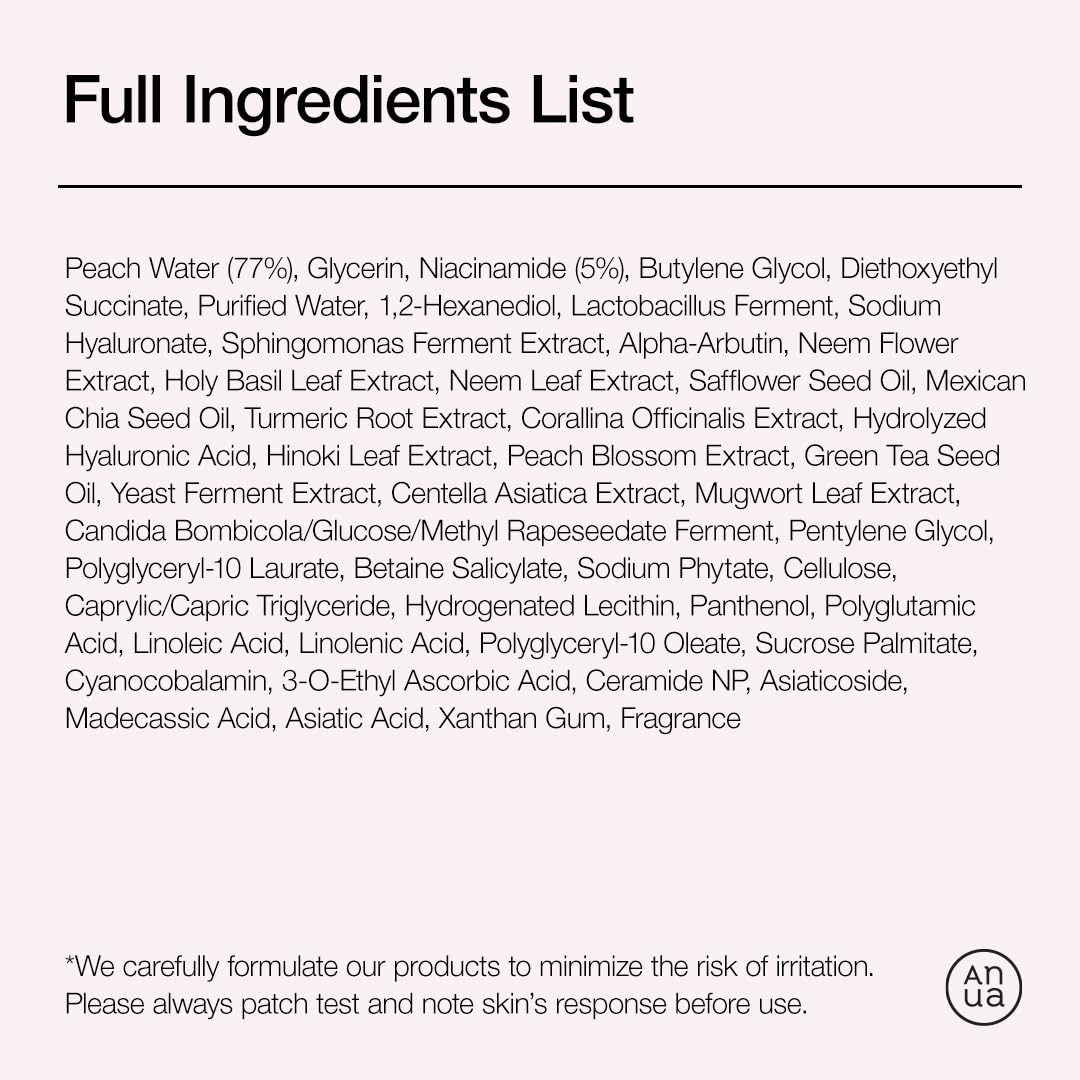 Anua Peach 70 Niacinamide Serum – Gentle Brightening Serum for Your Self-Care Routine