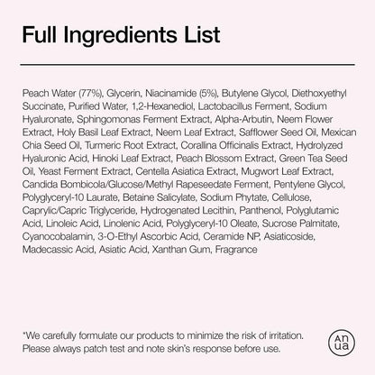 Anua Peach 70 Niacinamide Serum – Gentle Brightening Serum for Your Self-Care Routine