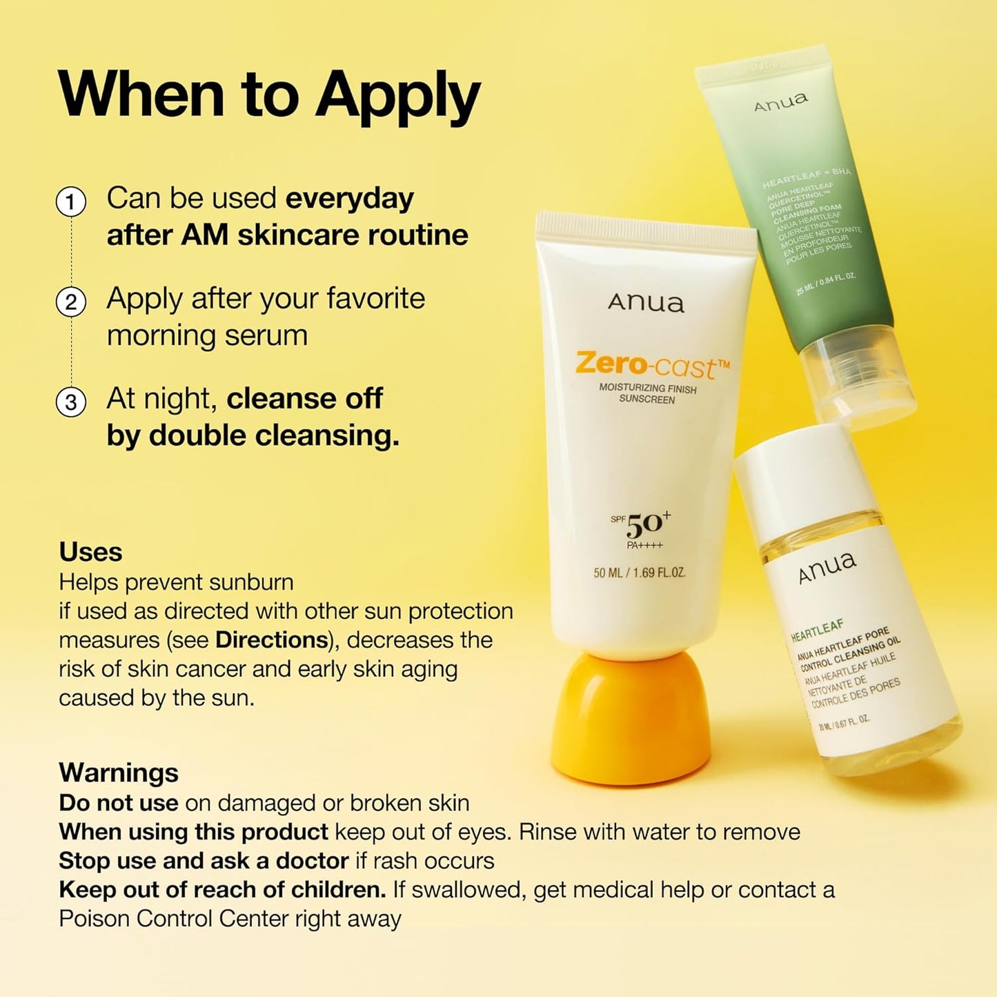 Anua Zero-Cast Moisturizing Sunscreen SPF 50 – Thoughtful Birthday Gift for Skincare Lovers