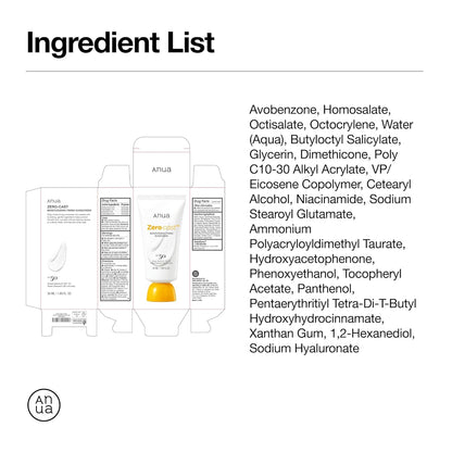 Anua Zero-Cast Moisturizing Sunscreen SPF 50 – Thoughtful Birthday Gift for Skincare Lovers