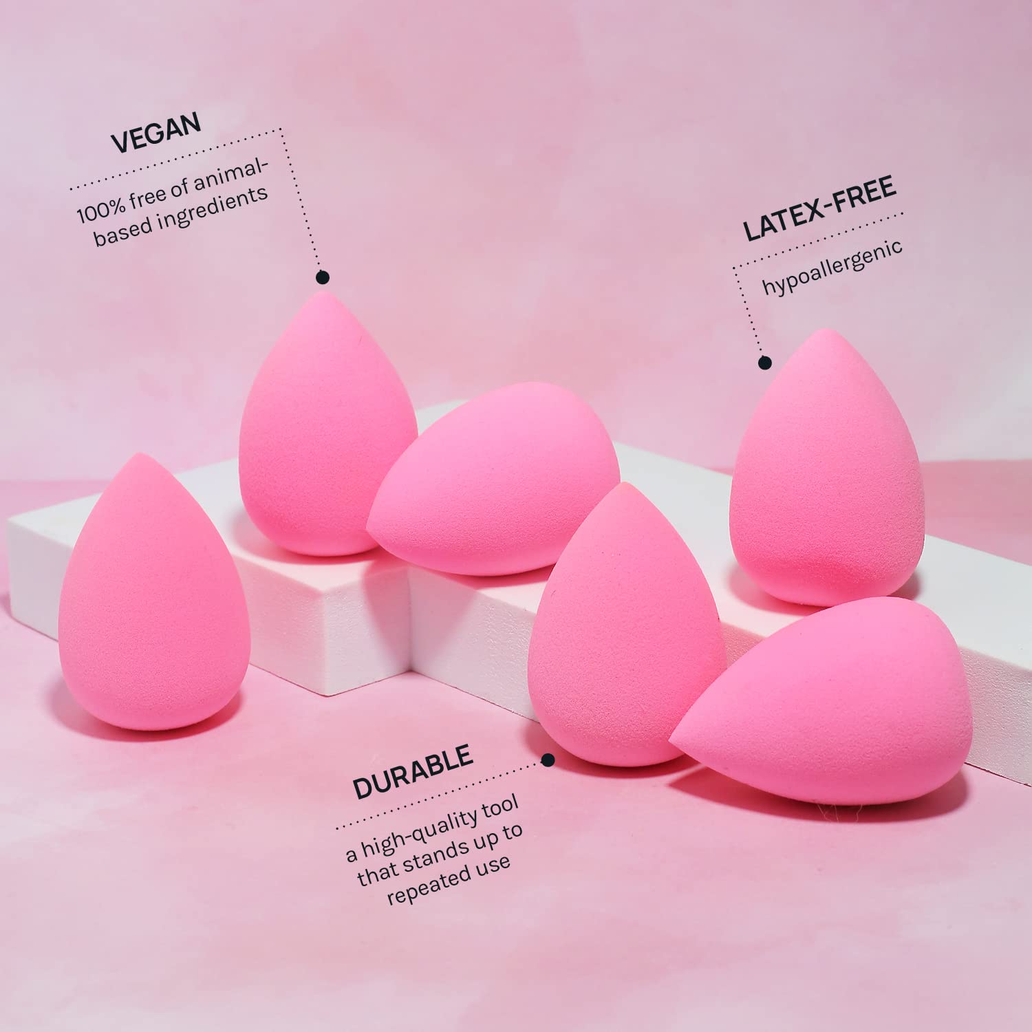 AOA Studio Collection Makeup Sponge Set of 6 – Thoughtful Birthday Gift for Women Who Love Beauty