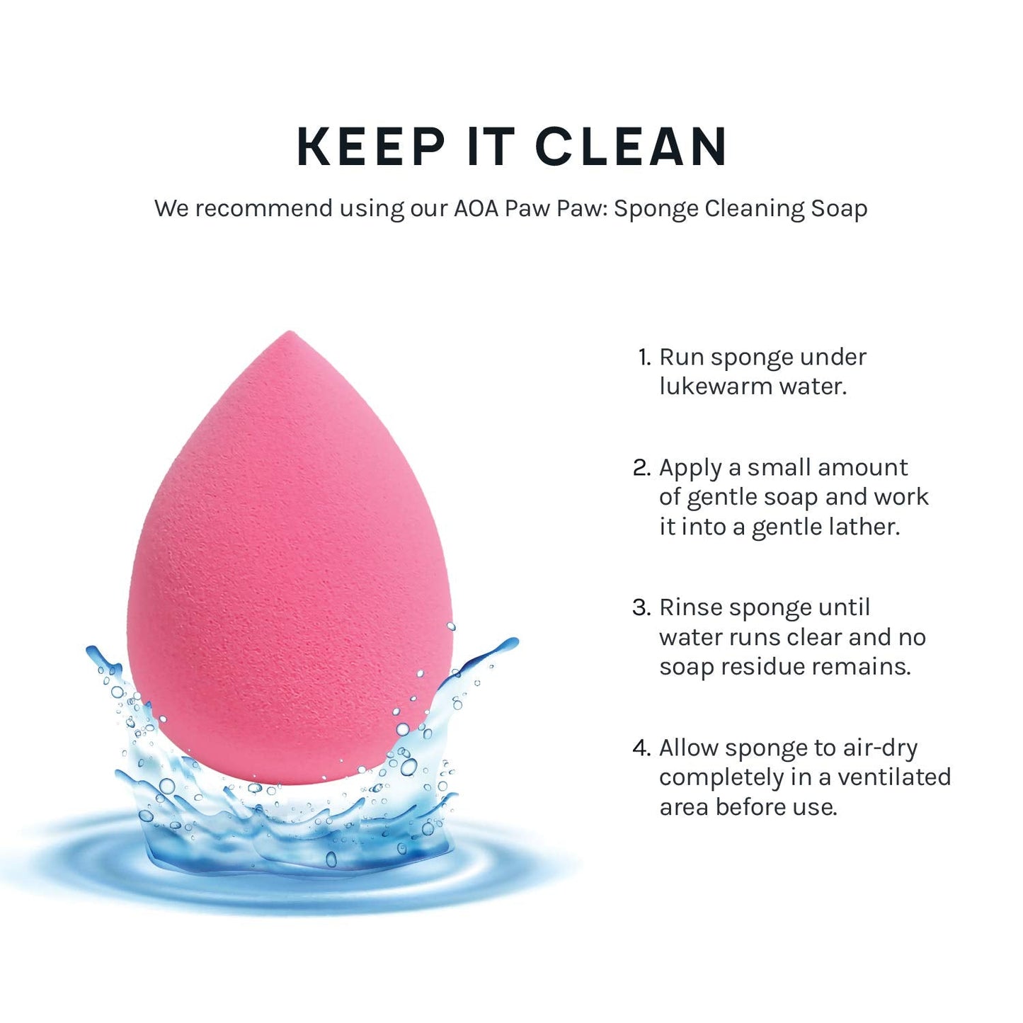 AOA Studio Collection Makeup Sponge Set of 6 – Thoughtful Birthday Gift for Women Who Love Beauty