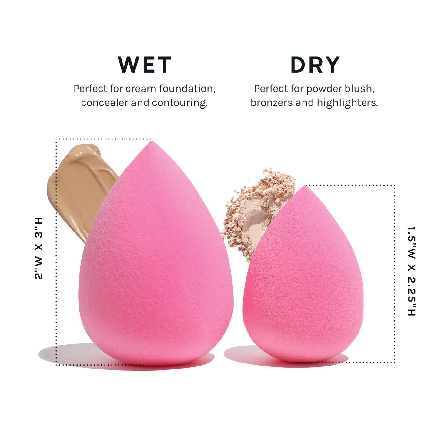 AOA Studio Collection Makeup Sponge Set of 6 – Thoughtful Birthday Gift for Women Who Love Beauty