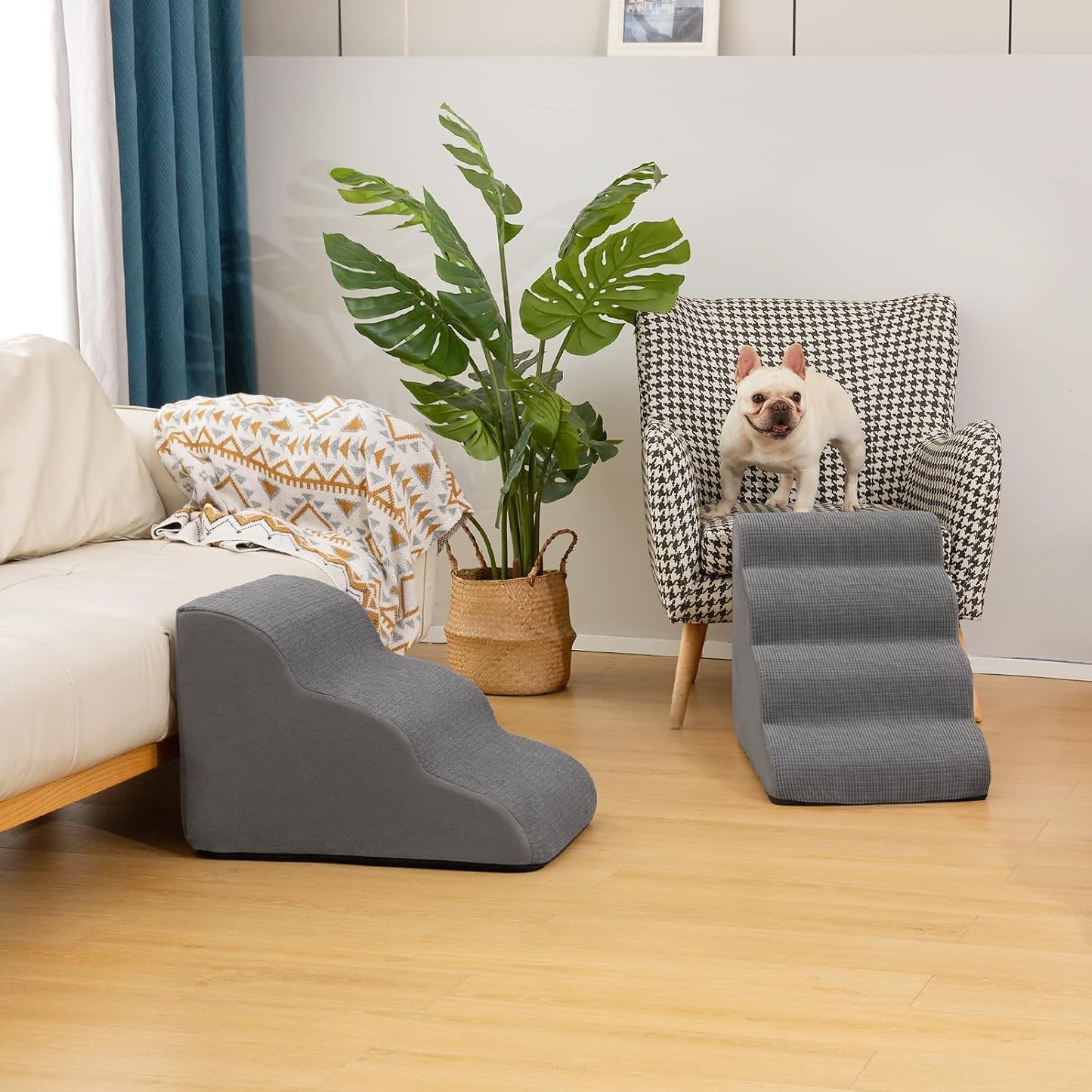 Aodisman Pet Steps – Thoughtful Gift for Senior Dog Owners, Soft Foam Sofa Climber