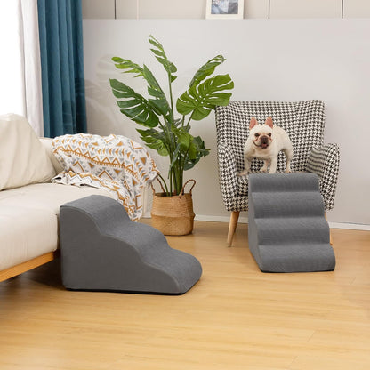 Aodisman Pet Steps – Thoughtful Gift for Senior Dog Owners, Soft Foam Sofa Climber