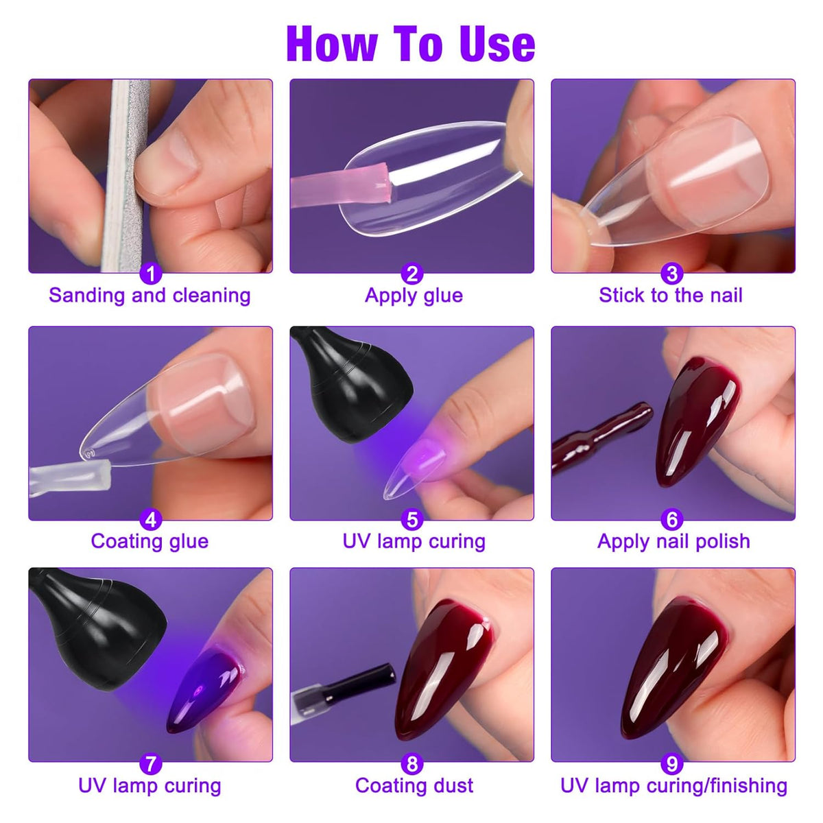 AORAEM USB Nail Light – Dorm Room Gift for College Students into Gel Nails