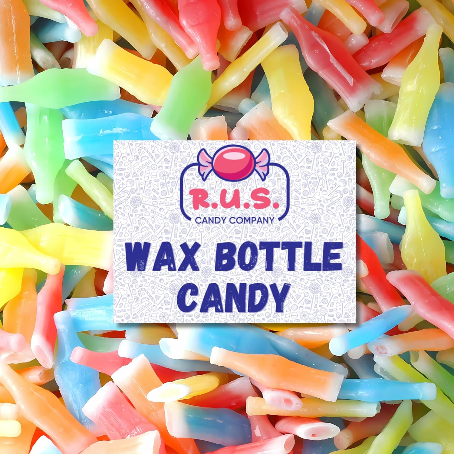 approximately 25 wax bottles per 1/2 lb bag (or double for 1 lb variant)
