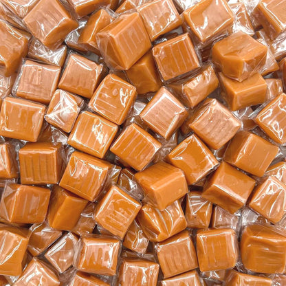 approximately 65 individually wrapped caramel cubes per 1-pound bag