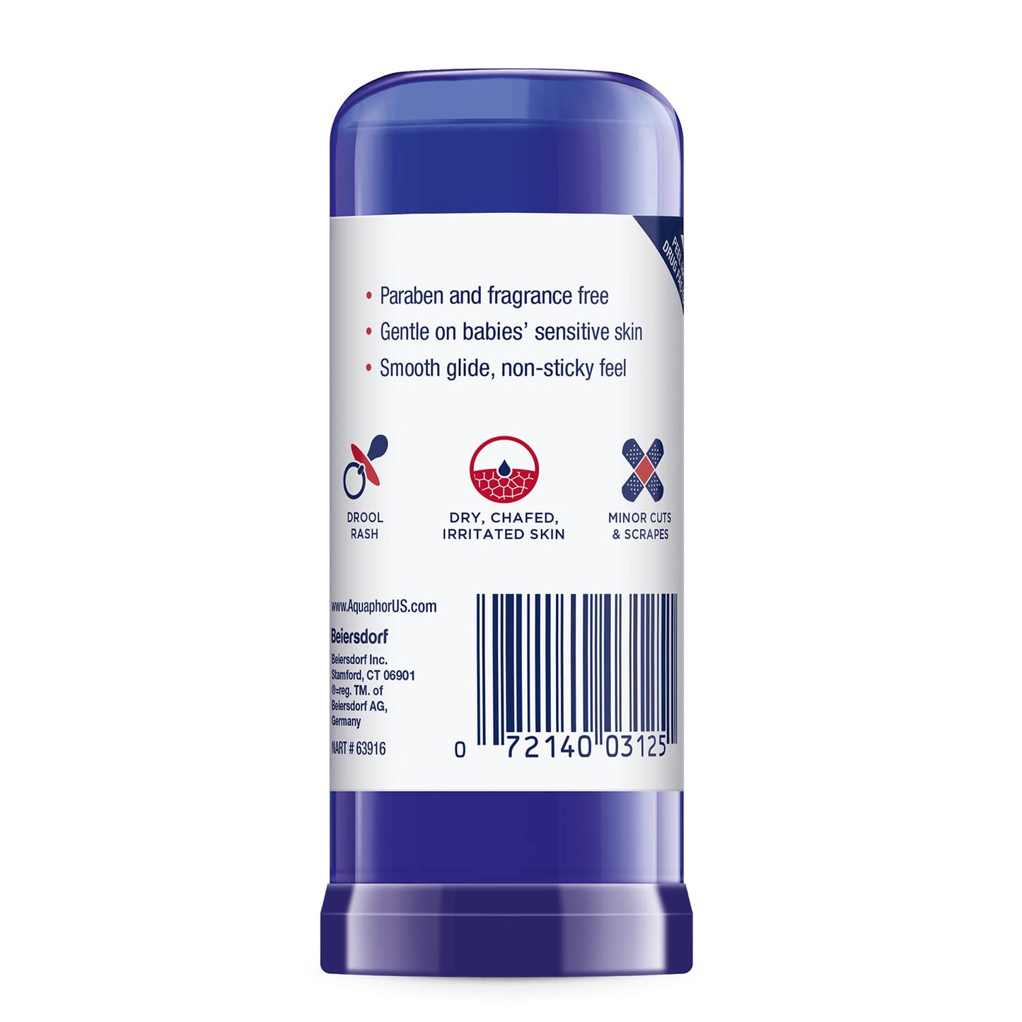 Aquaphor Baby Healing Balm Stick – Drool Rash Relief for Newborn Nursery Essentials, Gentle Skin Protectant