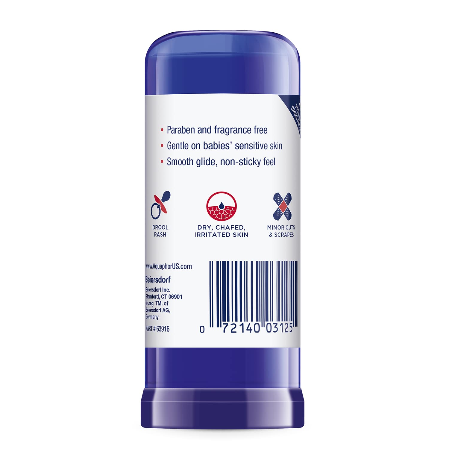 Aquaphor Baby Healing Balm Stick – Drool Rash Relief for Newborn Nursery Essentials, Gentle Skin Protectant
