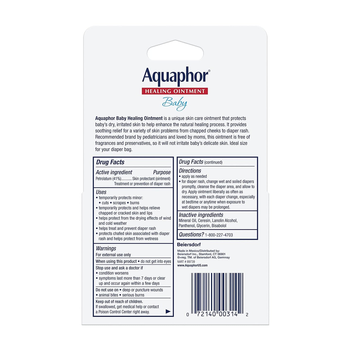 Aquaphor Baby Healing Ointment – Practical Baby Shower Gift for New Parents and Grandparents