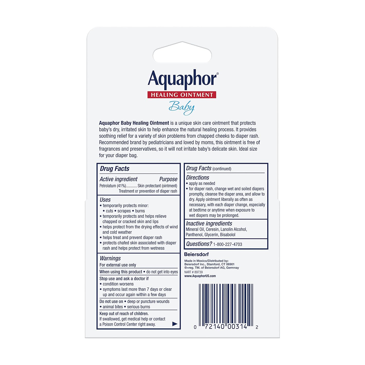 Aquaphor Baby Healing Ointment – Practical Baby Shower Gift for New Parents and Grandparents