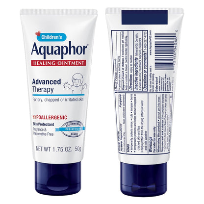 Aquaphor Children's Advanced Therapy Healing Ointment – Travel Size 1.75 Oz Skin Protectant for Camping, Hiking and Family Vacation First Aid