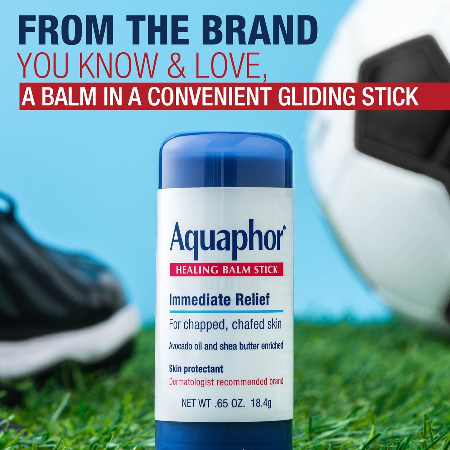Aquaphor Healing Balm Stick for Nightly Self Care Routine, Hypoallergenic Moisturizing Stick for Lip and Skin