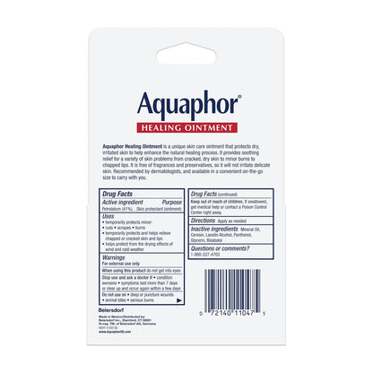 Aquaphor Healing Ointment Advanced Therapy Skin Protectant – Bedtime Cuticle and Heel Repair Treatment for Nightly Self Care Ritual, 0.75 Oz Tube