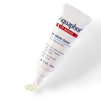 Aquaphor Lip Repair Ointment – Nightly Bedtime Lip Care Ritual, Fragrance-Free Overnight Balm