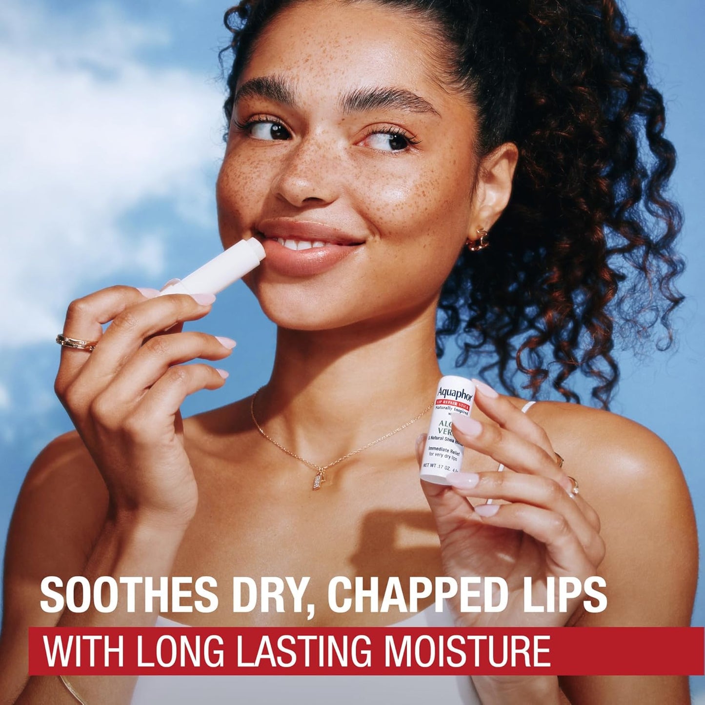 Aquaphor Lip Repair Stick with Aloe Vera and Shea Butter – Fragrance-Free, Preservative-Free Lip Care for Sensitive Skin