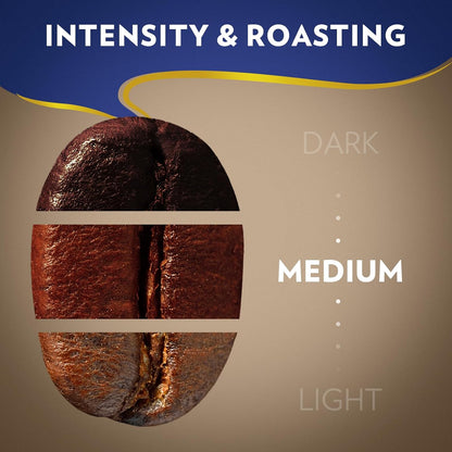 arabica and robusta bean blend for balanced flavor and crema