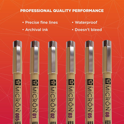 archival pigment-based ink that is waterproof, chemical-resistant, and fade-resistant