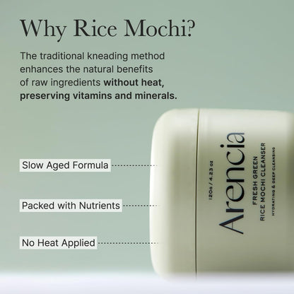 Arencia Korean Rice Mochi Face Cleanser – Thoughtful Birthday Gift for Her, K-Beauty Skincare Set