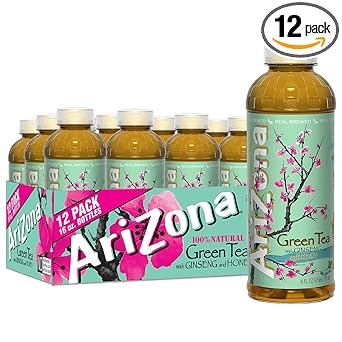 AriZona Arnold Palmer Half and Half - 16 Fl Oz (12 Pack) Real Brewed Black Tea Lemonade Blend for Calming Afternoon Wind-Down