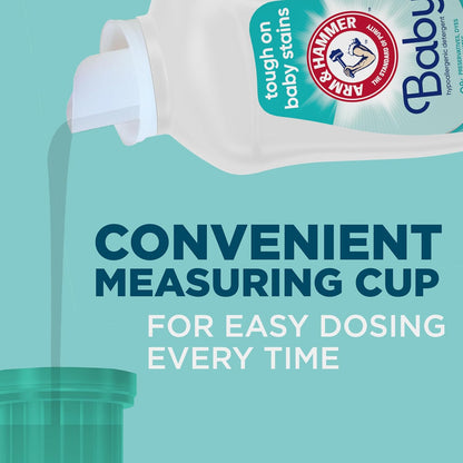 ARM & HAMMER Baby Hypoallergenic Detergent – 77 Loads, Free from Preservatives, Dyes & Parabens for Safer Home Laundry