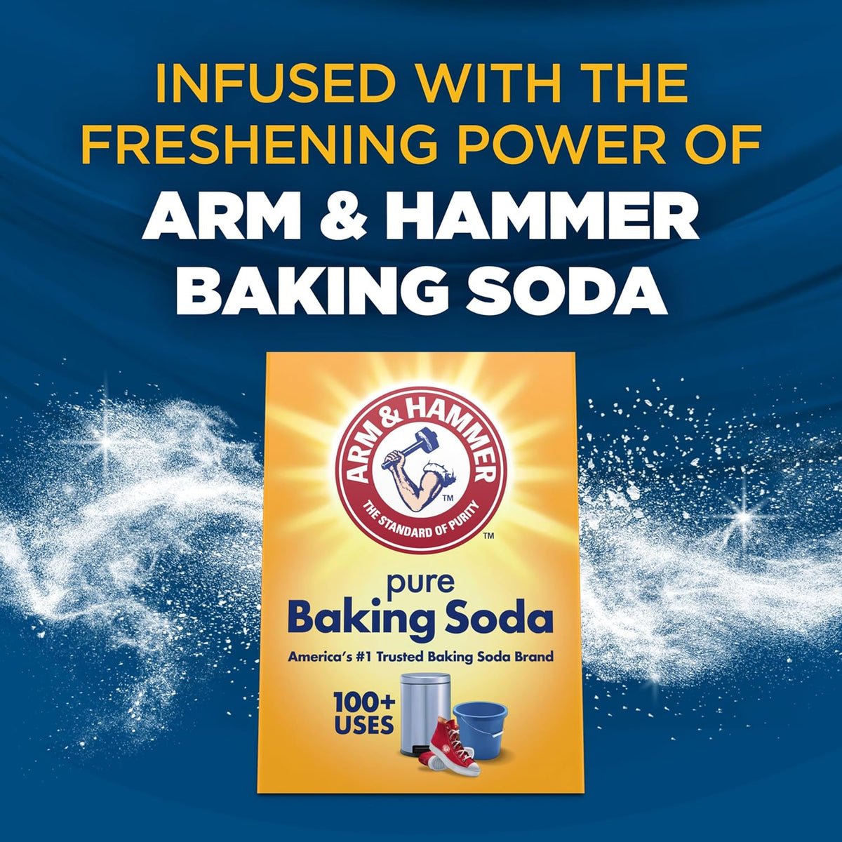 ARM & HAMMER Clean Scentsations In-Wash Scent Booster Purifying Waters – Hotel-Inspired Freshness for Styled Bedrooms
