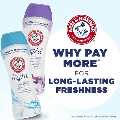 ARM & HAMMER In-Wash Booster – Allergy-Friendly Laundry Self Care, Gentle Daily Freshness
