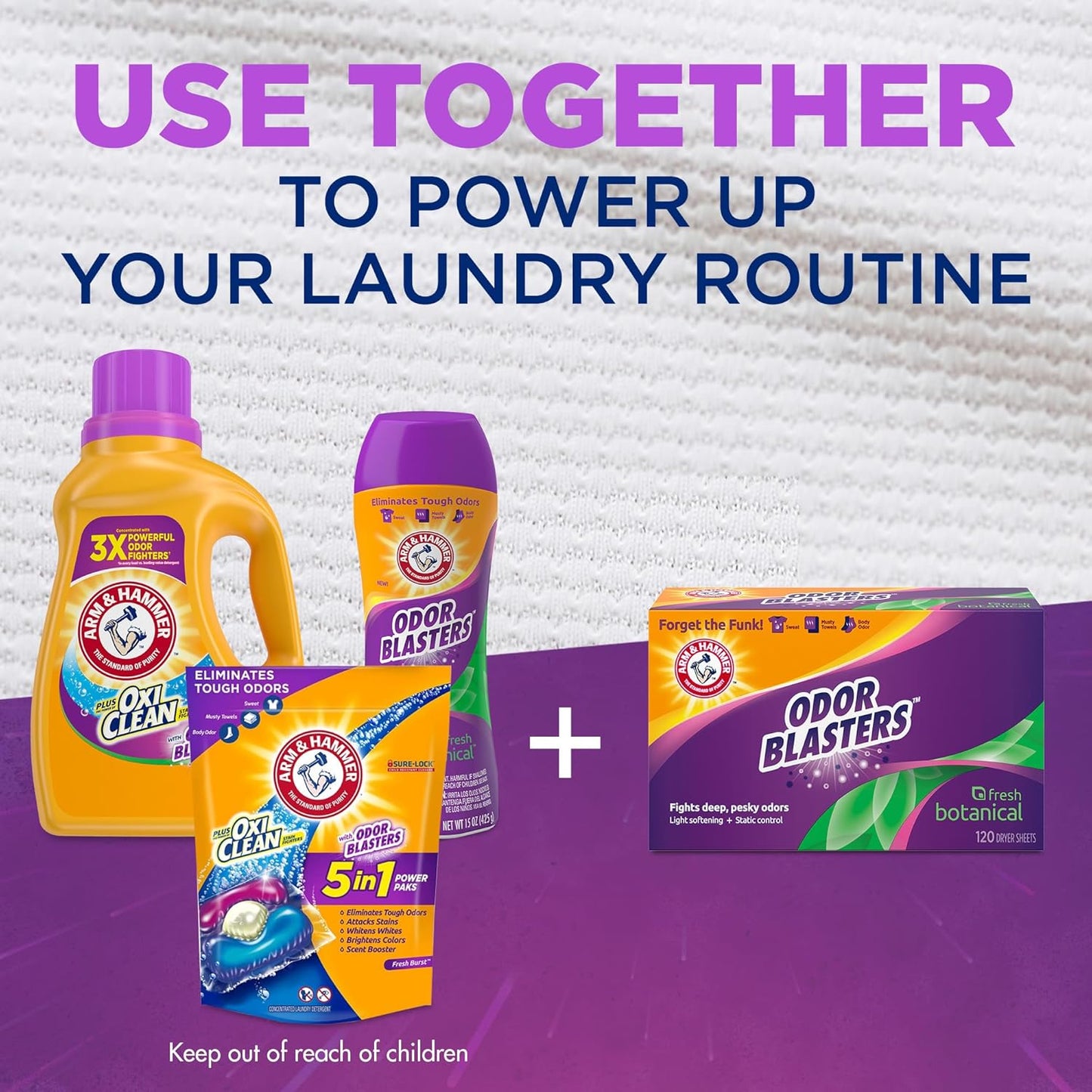 Arm & Hammer Odor Blaster Sheets Fresh Burst 80ct – Nightly Laundry Ritual for Mindful Homes