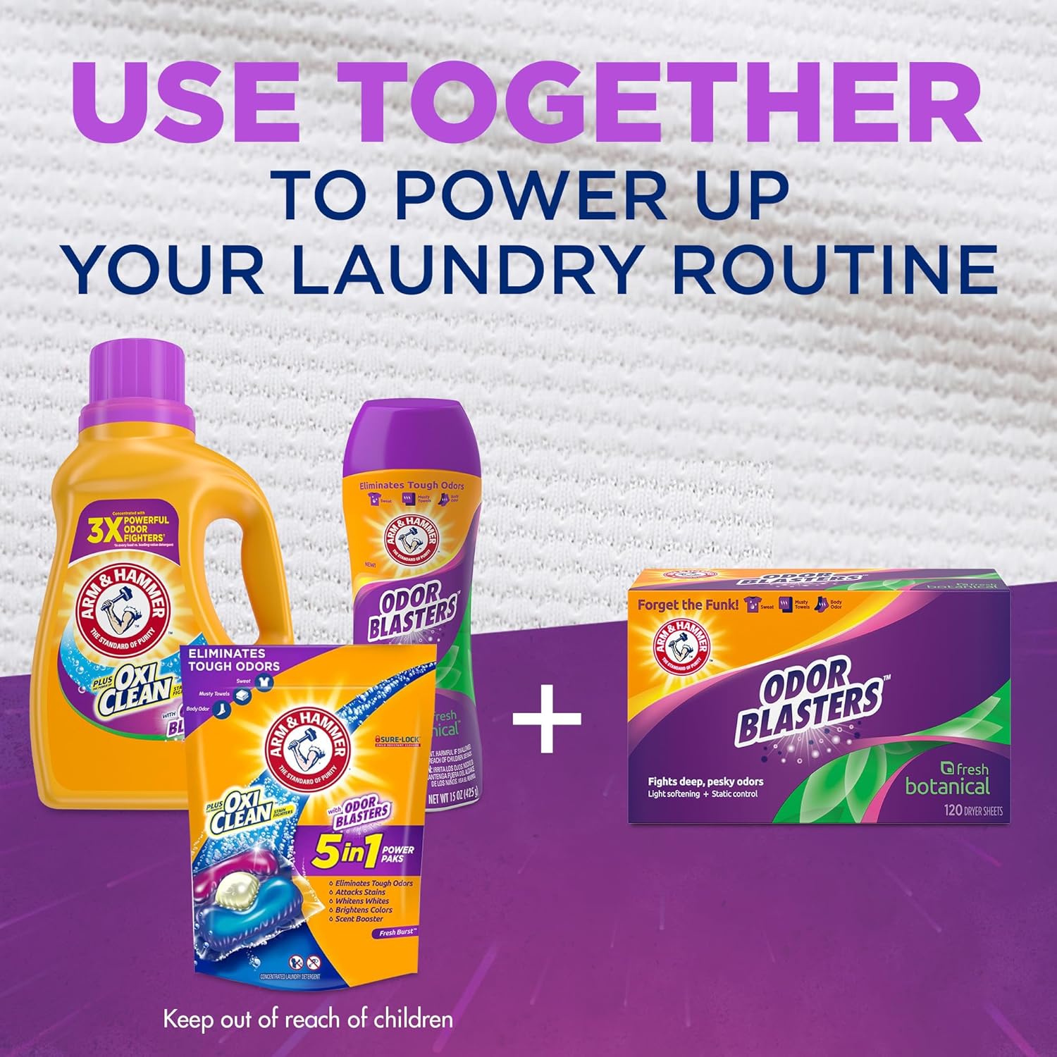 Arm & Hammer Odor Blaster Sheets Fresh Burst 80ct – Nightly Laundry Ritual for Mindful Homes