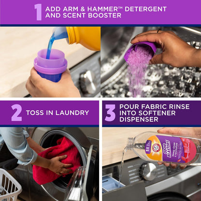 ARM & HAMMER Odor Blasters Deep Rinse – Versatile Laundry Additive for Camping Gear and Hiking Clothes, 50 fl oz