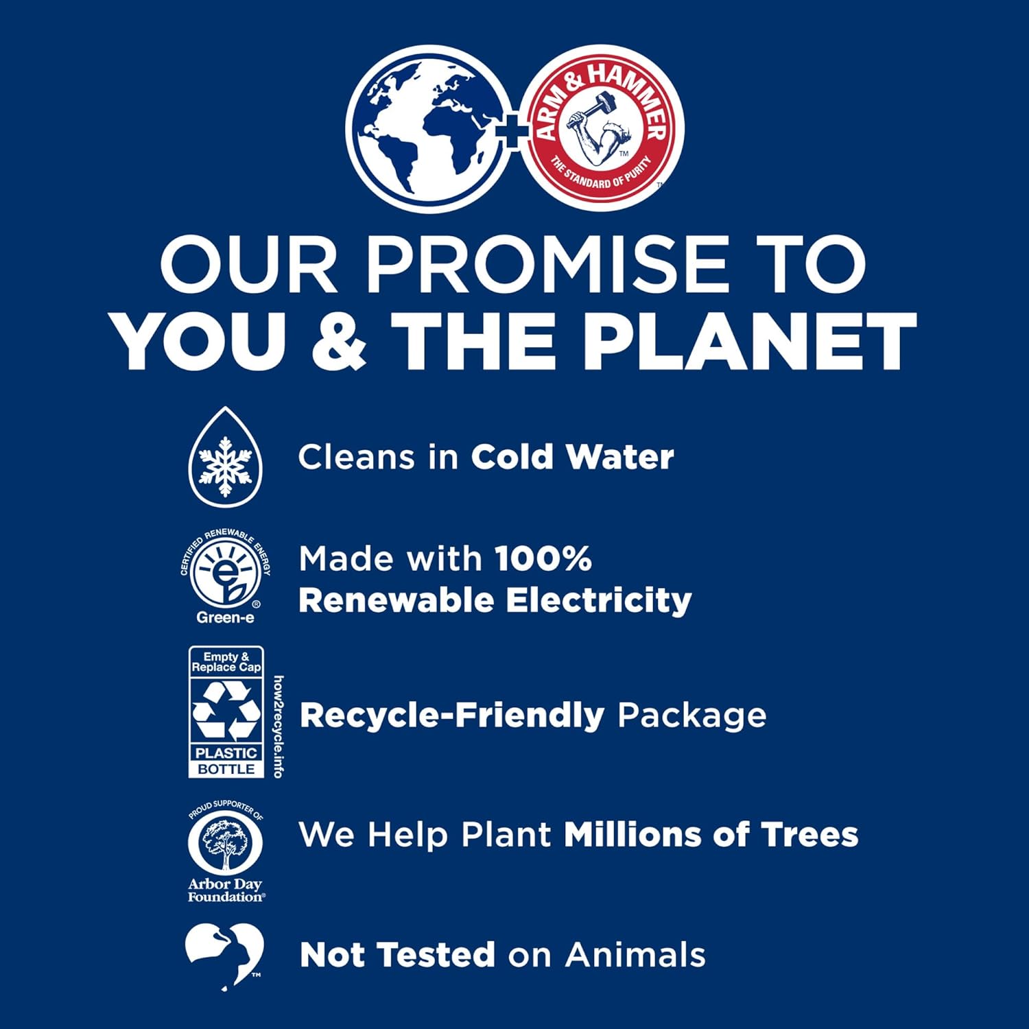 ARM & HAMMER Plus OxiClean Odor Blasters Laundry Detergent for Efficient Home Office Laundry Routine, 128 Loads HE Liquid for Focus Friendly Freshness